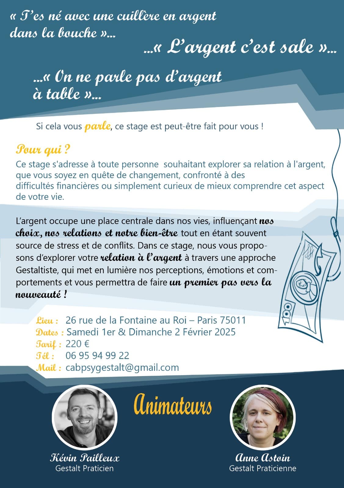 Épanouissement personnel,bien-être,Burn-out,argent,groupe de thérapie,estime de soi,Relation à l'argent,finances,émotions